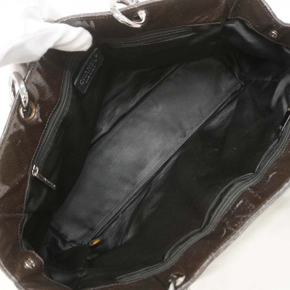 CHANEL Black Leather Tote Bag - Picture 4 of 11